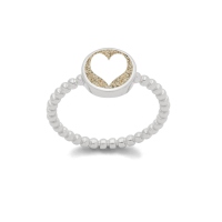 UVP 59,90€ - DUR Schmuck Ring LIEBE Strandsand, Silber 925/- rhodiniert (R5188)