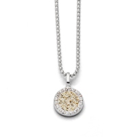 DUR Schmuck Kette WASSERFLIMMERN 2.0 Strandsand, Silber 925/- rhodiniert, 42cm (K2710)