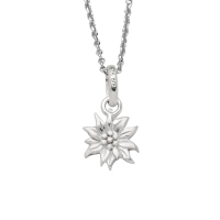 DUR Schmuck Anhänger  EDELWEISS  Silber 925/- anlaufgeschützt (P4115)