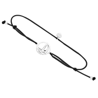 Dur Schmuck Elastik-Armband AHOI, Silber 925/- 14cm (A1627)