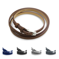 DUR Schmuck Lederarmband Wickelarmband, Farbe & Länge wählbar A1586 58cm oder A1704 62cm