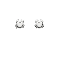 DUR Schmuck Ohrstecker KRABBE Silber 925/- (S1492)