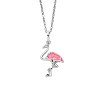 DUR Schmuck Anhänger FLAMINGO Silber 925/- rhodiniert (P4324)