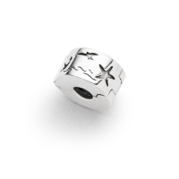 DUR Schmuck Bead Safer Stopper Clip für Beads 11mm x 6,5mm Silber 925/- (F337)