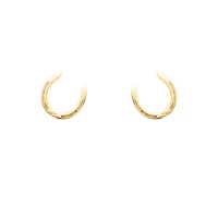 DUR Schmuck Ohrstecker PFERDEGLÜCK HUFEISEN Silber 925/- vergoldet (O5532)