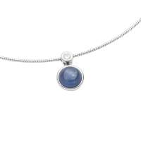 DUR Schmuck Kette POLARSTERN, Kyanit, Zirkonia Silber 925/- rhodiniert 42cm (K2932)