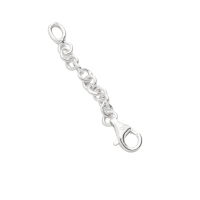 DUR Schmuck Verlängerungskette für Ketten und Armbänder Silber 925/- 3cm (F332)