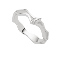 DUR Schmuck Strandwellen Muschel, schmal Silber 925/- poliert  (R5762)