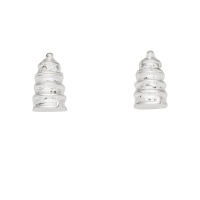 DUR Schmuck Ohrstecker LEUCHTTURM, Silber 925/- rhodiniert (O5290)