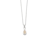 DUR Kette FOREVER I, Strandsand, Silber 925/- rhodiniert 42cm (K2928)