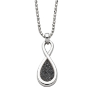 DUR Kette FOREVER I, Lavasand, Silber 925/- rhodiniert 42cm (K2929)