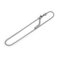 DUR Schmuck Fußkette Silber 925/- rhodiniert 22,5cm + 3cm (A1596)