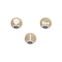 DUR Schmuck Bead WARNEMÜNDE Strandsand, Silber 925/- rhodiniert. (P4676)