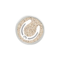 DUR Schmuck Element Pferdeglück HUFEISEN Strandsand, Silber 925/- rhod. (F414)