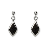 DUR Schmuck Ohrring LUNEA Lavasand, Silber 925/- rhodiniert (O5727)