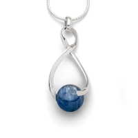 DUR Schmuck Anh&auml;nger SWINGING Kyanit Silber 925/- (P2629)