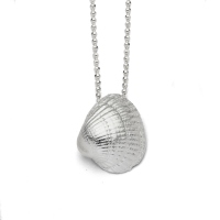 DUR Schmuck Anhänger *Herzmuschel* klein Silber 925/- (P3043)