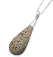 DUR Schmuck Strandsand Anhänger Sandbank Silber 925/- poliert P3022