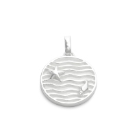 DUR Schmuck Anhänger Strandwellen Silber 925/- (P3366)