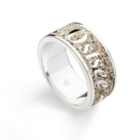 UVP129€ - DUR Schmuck Ring OSTSEE Strandsand, Silber 925/- rhodiniert (R4589)