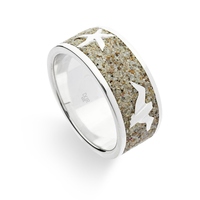 DUR Schmuck Ring Möwe / Seestern / Welle 925 Silber 925/-(R4590)