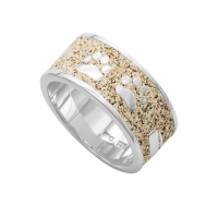 DUR Schmuck Ring Lucky Dog Strandsand Silber 925/- rhodiniert  (R4664)