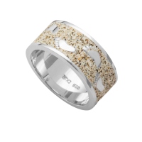 UVP 129€ - DUR Schmuck Bandring STRANDLÄUFER Silber 925/- rhodiniert (R4747)